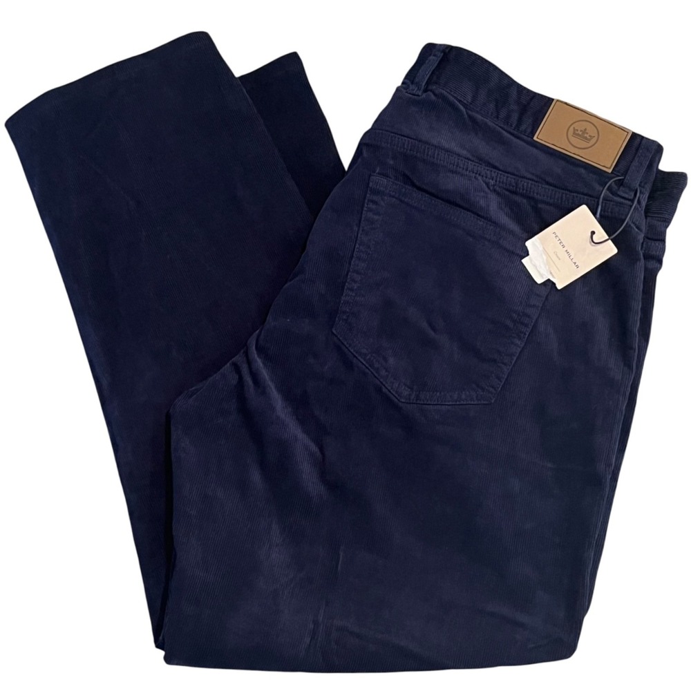 Peter Millar Pants Mens‎ 36x27 Navy Crown Crafted Superior Corduroy NEW